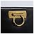 Borsa Tote Gancini in pelle nera e oro Salvatore Ferragamo Auth 149270 Nero D'oro - vista 14
