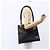 Borsa Tote Gancini in pelle nera e oro Salvatore Ferragamo Auth 149270 Nero D'oro - vista 23