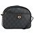 Gucci Borsa a Spalla GG Supreme PVC Nero Oro 116 02 607 Auth 147775 D'oro