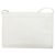 Céline Borsa a Spalla in Pelle Bianca Argento Auth 142865 Bianco - vista 2