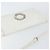Céline Borsa a Spalla in Pelle Bianca Argento Auth 142865 Bianco - vista 6