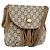 Borsa a Spalla GUCCI GG Plus Supreme in Pelle PVC Beige Oro Auth th6331 D'oro