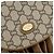 Borsa a Spalla GUCCI GG Plus Supreme in Pelle PVC Beige Oro Auth th6331 D'oro - vista 17