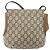 Borsa a Spalla GUCCI GG Plus Supreme in Pelle PVC Beige Oro Auth th6331 D'oro - vista 2