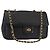 BALLY Borsa a Spalla a Catena Pelle Nera Oro Auth am9054 Nero D'oro