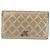 CHANEL Cartera Larga Matelassé de Piel de Cordero Oro CC Auth 143008 Dorado - vista 13