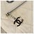 CHANEL Paris Biarritz GM Sac Tote Toile Enduite Blanc Argent CC Auth 142940 Argenté - vue 17