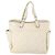 CHANEL Paris Biarritz GM Sac Tote Toile Enduite Blanc Argent CC Auth 142940 Argenté - vue 2