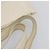 CHANEL Paris Biarritz GM Sac Tote Toile Enduite Blanc Argent CC Auth 142940 Argenté - vue 8