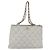 Borsa a tracolla a catena CHANEL Wild Stitch in pelle d'agnello Bianco Oro CC Auth BA6359 D'oro