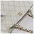 Borsa a tracolla a catena CHANEL Wild Stitch in pelle d'agnello Bianco Oro CC Auth BA6359 D'oro - vista 6
