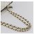Borsa a tracolla a catena CHANEL Wild Stitch in pelle d'agnello Bianco Oro CC Auth BA6359 D'oro - vista 7