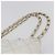 Borsa a tracolla a catena CHANEL Wild Stitch in pelle d'agnello Bianco Oro CC Auth BA6359 D'oro - vista 8