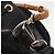 Borsa a mano in nylon Gucci Bamboo 2 in 1 nera argento autentica BA5354 Nero - vista 22