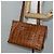 Borsa Tote MCM Logogram Vicetos in pelle PVC marrone e oro Auth am9032 D'oro - vista 20