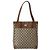 Gucci Borsa Tote GG Supreme in PVC beige e oro 002 37 0035 Auth 143269 D'oro - vista 13