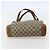 Gucci Borsa Tote GG Supreme in PVC beige e oro 002 37 0035 Auth 143269 D'oro - vista 5