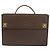 Céline Borsa a mano in tela Macadam CELINE in pelle PVC marrone oro Auth 142852 D'oro - vista 13