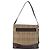 Bolsa de ombro em lona Nova Check bege e dourada Auth BA6463 da BURBERRY Dourado - vista 13