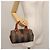 Pequin Borsa a mano in tela Pecan FENDI PVC nera e marrone Auth 146281 Nero - vista 21