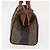 Pequin Borsa a mano in tela Pecan FENDI PVC nera e marrone Auth 146281 Nero - vista 3