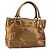 LOEWE Anagram Justa Borsa a Mano Pelle Bronzo Oro Auth 148910 D'oro