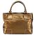 LOEWE Anagram Justa Borsa a Mano Pelle Bronzo Oro Auth 148910 D'oro - vista 2