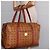 Borsa Boston MCM Logogram Vicetos in pelle PVC marrone e oro Auth gh882 D'oro - vista 21