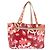 CHANEL Borsa Tote Alta Estate Vinile Rosso Argento CC Auth 143512