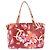 CHANEL Borsa Tote Alta Estate Vinile Rosso Argento CC Auth 143512 - vista 2