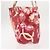 CHANEL Borsa Tote Alta Estate Vinile Rosso Argento CC Auth 143512 - vista 4