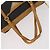 SAINT LAURENT Borsa a mano in pelle 2 pezzi Nero Oro beige Auth am9229 D'oro - vista 5