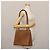 Borsa a Spalla Gancini in Pelle Beige Auth BA6798 di Salvatore Ferragamo - vista 21