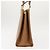 Borsa a Spalla Gancini in Pelle Beige Auth BA6798 di Salvatore Ferragamo - vista 4
