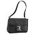 Borsa a Spalla Vala in Pelle Nera e Argento di Salvatore Ferragamo Auth BA6586 Nero