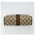 GUCCI GG Canvas Web Sherry Line Clutch Bag PVC Pelle Beige Verde Auth th6400 Rosso - vista 6