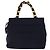 Borsa a mano Vala in tela 2 in 1 Salvatore Ferragamo Blu Navy Oro Auth BA6589 - vista 2