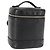 Vanity CHANEL Bicolor Kosmetiktasche aus Lammleder Schwarz Gold CC Auth 145355