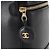 Vanity CHANEL Bicolor Kosmetiktasche aus Lammleder Schwarz Gold CC Auth 145355 - Ansicht 16