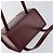 Burberry Bolso de mano de cuero Burdeos Plata Auth sw1572 - vista 6