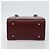 Burberry Bolso de mano de cuero Burdeos Plata Auth sw1572 - vista 9
