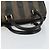 Pequin Borsa a mano in tela Pecan FENDI PVC nera e marrone Auth 146279 Nero - vista 7