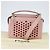 FENDI Dot Com Handtasche aus Leder 2-in-1 Rosa Silber Authentisch bs30098 Pink - view 25
