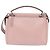 FENDI Dot Com Handtasche aus Leder 2-in-1 Rosa Silber Authentisch bs30098 Pink - Ansicht 3