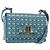 Borsa a Spalla Salvatore Ferragamo Vala Smalto Blu Oro Auth bs30122 D'oro