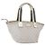 GUCCI GG Canvas Sherry Line Tote Bag Silber 131228 Auth bs30093