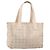 CHANEL Nuova Borsa Tote da Viaggio Nylon Beige Oro CC Auth BA7141 D'oro