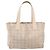 CHANEL Nuova Borsa Tote da Viaggio Nylon Beige Oro CC Auth BA7141 D'oro - vista 2