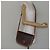 Céline Borsa a Spalla in Tela Macadam CELINE in Pelle PVC Marrone Oro Auth ep11291 D'oro - vista 23