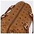 Borsa Boston MCM Logogram Vicetos in pelle PVC marrone e oro Auth gh901 D'oro - vista 6